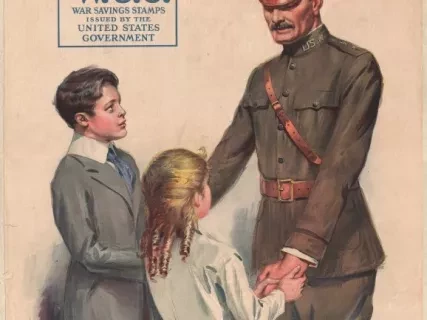 Poster - Help Him Win by Saving And Serving,
Buy War Savings Stamps