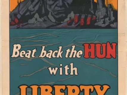 Poster - Beat back the HUN with Liberty Bonds