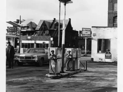 Print, Photographic - X-Press Gas Station, Corner of John R. & Piquette