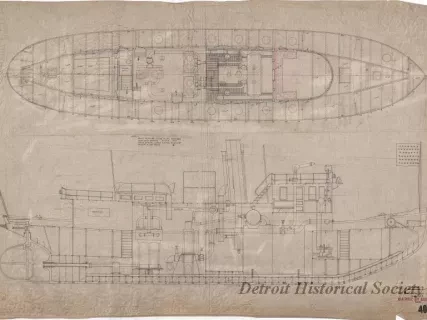 Drawing, Technical - General Arrangement
(Fireboat, Hull No. 8)