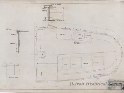 Drawing, Technical - For'd Cabin for Tug Frank Perry