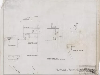 Drawing, Technical - Details, Steering Gear for Harbor Tug
(Hull No. 64)