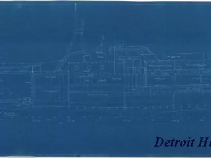Blueprint - 94 Foot Rescue Boat,
Inboard Arrangement Profile