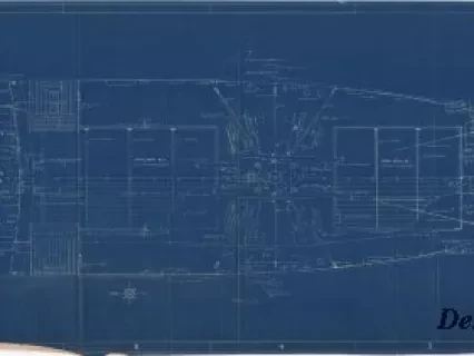 Blueprint - 176' Supply Vessels,
General Arrangement - Main Deck
