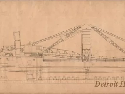 Drawing, Technical - Profile of Sandsucker, Hydro