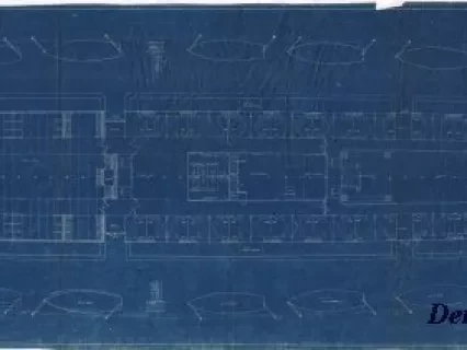 Blueprint - Hull No. 187,
Upper Deck Joiner Plans