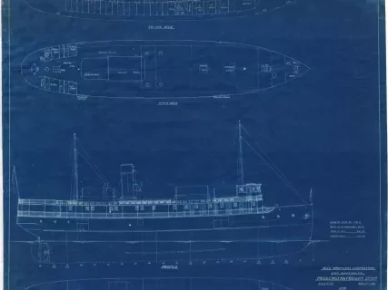 Blueprint - Passenger & Freight Stmr.
[Hull #104]