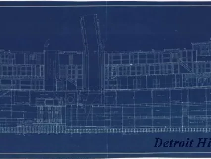 Blueprint - Inboard Profile,
S.S. Alabama - Goodrich Transit Co.
(Hull No. 36)