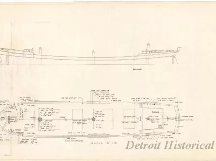 Drawing, Technical - Deck Plan
(James F. Joy)