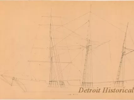 Blueprint - Sail and Rigging Plan
(James F. Joy)