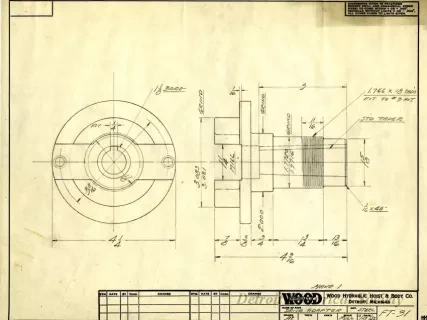Drawing, Technical - Drive Adapter