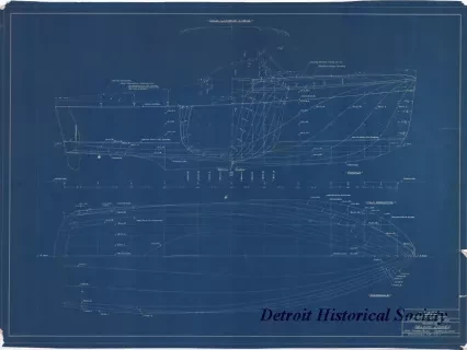 Blueprint - Lines - 25' 0" O.A. [Overall] Plastic Cruiser