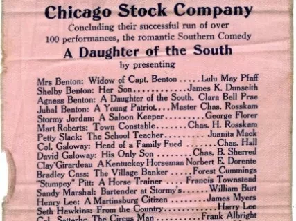Program, Theater