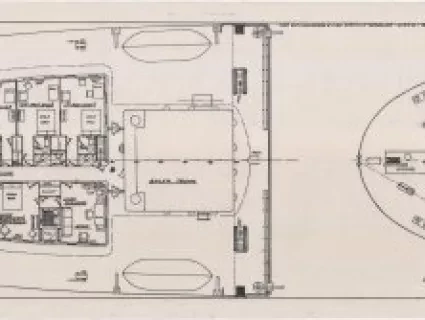 Drawing, Technical - Aft Cabins and Dunnage Deck