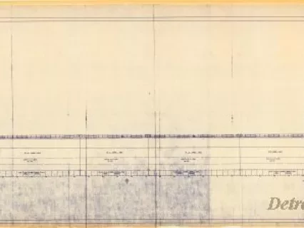 Blueprint - S.S. John A. France,
Great Lakes Vessel