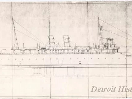 Photocopy - Outboard Profile, Hulls 226 & 227