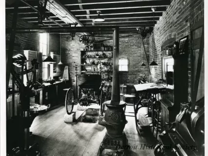 Print, Photographic - Ford workshop at 58 Bagley Ave.