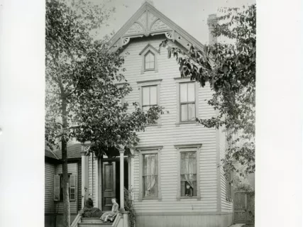 Print, Photographic - 70 E. Alexandrine, the neighbors of Henry and Clara Ford