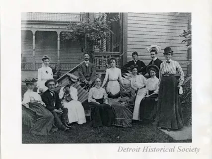 Print, Photographic - Henry and Clara Ford's neighbors on Alexandrine Ave.