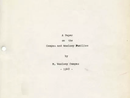 Report - The Campau and Woosley Families