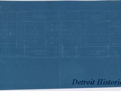 Blueprint - U.S.C.&G.S. Steamer, Surveyor; 
Boat Handling Arrangement