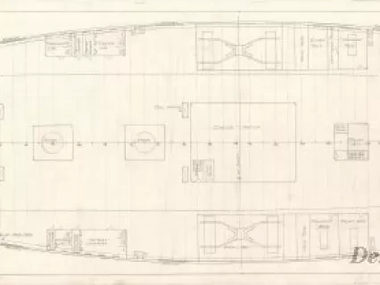 Drawing, Technical - Main Deck Plan, City of Cleveland III