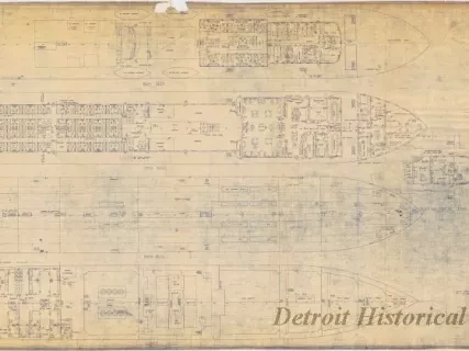 Blueprint - Deck Arrangements
[Hull No. 311, SS City of Midland]