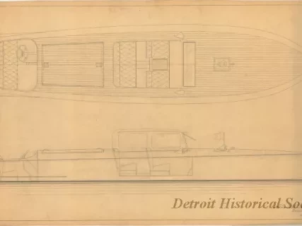 Drawing, Technical - 28' High Power Runabout