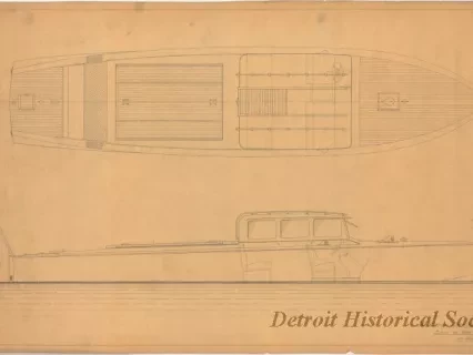 Drawing, Technical - 36' Super Displacement Runabout