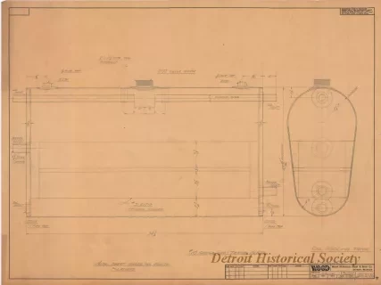 Drawing, Technical - Oil Cooling Tank
