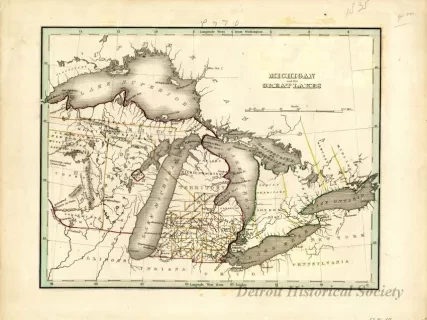 Map - Michigan and the Great Lakes