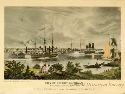 Lithograph - City of Detroit, Michigan