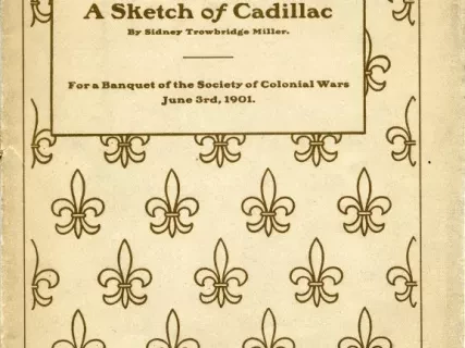 Booklet - A Sketch of Cadillac