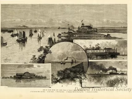 Print - The St. Clair River and Lake
