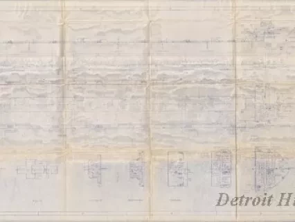 Blueprint - General Arrangement Profile and Decks Plan
[MV Stewart J. Cort]