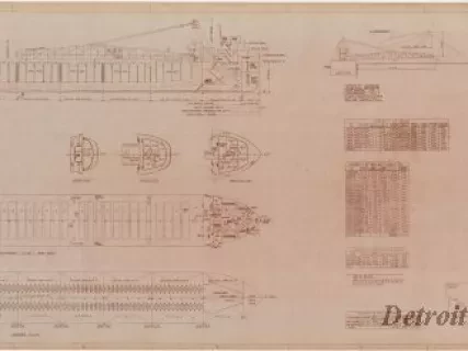 Drawing, Technical - SS Detroit Edison Lengthening,
Capacity Plan