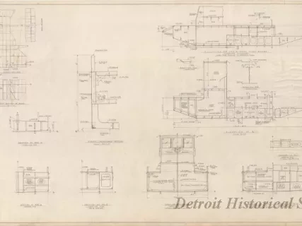 Drawing, Technical - Maryland Port Authority,
Self-Propelled Oil Recovery Barge -
General Arrangement, Structural Sections