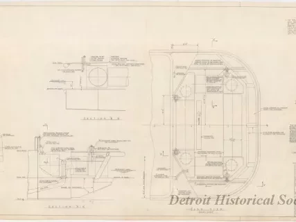 Drawing, Technical - Maryland Port Authority, 
Self-Propelled Oil Recovery Barge - 
Surface Oil Recovery Unit Installation Plan