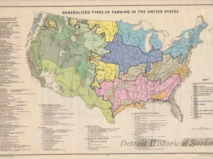 Map - Generalized Types of Farming in the United States