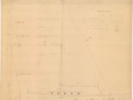 Blueprint - Owens Cutter, Candide,
Conversion to Single Spreader Aluminum Spar
