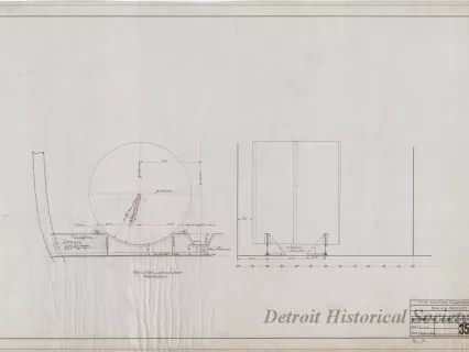 Drawing, Technical - Str. Captain Thomas Wilson, Boiler Saddles