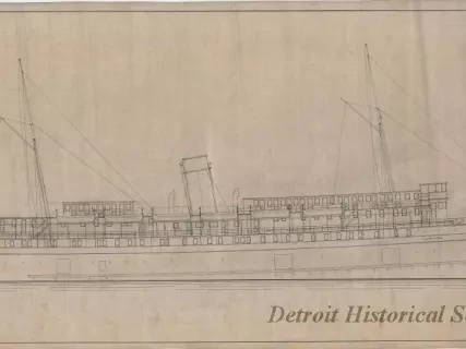 Drawing, Technical - Outboard Profile for S.S. Virginia