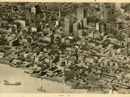Print - Detroit 1918