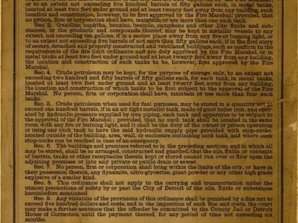 Poster - Inflammable Goods, Oils, Etc.