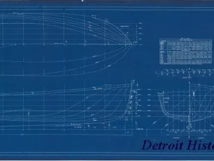 Blueprint - 40' Utility Boat, 
Lines & Offsets