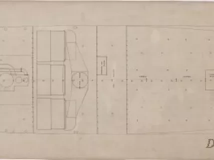 Drawing, Technical - Joiner Plan - Orlop Deck, SS Alabama