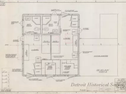 Drawing, Technical - MV Benson Ford,
Additional Crew's Quarters, General Arrangement