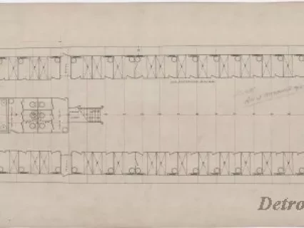 Drawing, Technical - Joiner Plan,
Cabin Deck