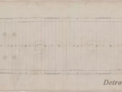 Drawing, Technical - Joiner Plan,
Main Deck