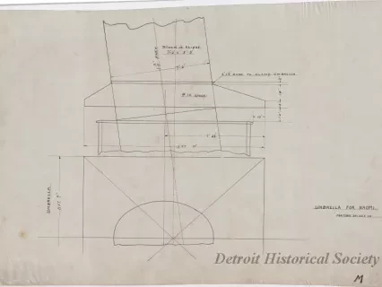 Drawing, Technical - Umbrella for Naomi
